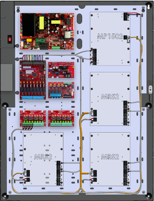 LifeSafetyPower FPO150-B1002D8PM8NLCSD4E6M/T8-A Mercury ProWire Power Systems 150W Dual Voltage, 120 VAC 8 Managed Lock Outputs 4 Managed Auxiliary Outputs | 16 Auxiliary Outputs