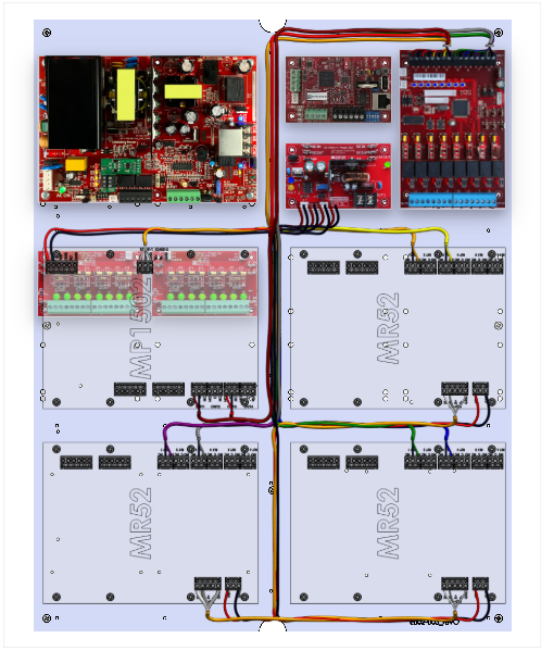 LifeSafetyPower FPO150-B1002D8PM8PNLCBP4M/T8-A 150W Dual Voltage, 120 VAC 8 Managed Lock Outputs 16 Auxiliary Outputs