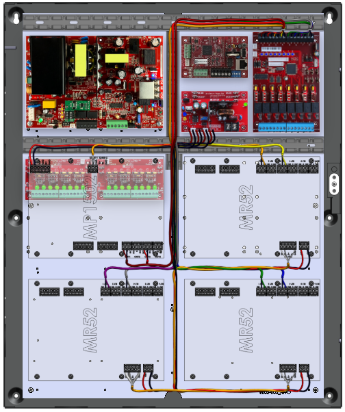 LifeSafetyPower FPO150-B1002D8PM8PNLCE4M/P8-A Mercury ProWire Power Systems 150W Dual Voltage, 120 VAC 8 Managed Lock Outputs 16 Auxiliary Outputs