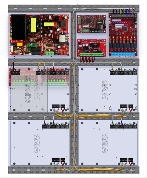 LifeSafetyPower FPO150-B1002D8PM8PNLCE4M/P8-B/E Mercury ProWire Power Systems 150W Dual Voltage, 230 VAC 8 Managed Lock Outputs 16 Auxiliary Outputs