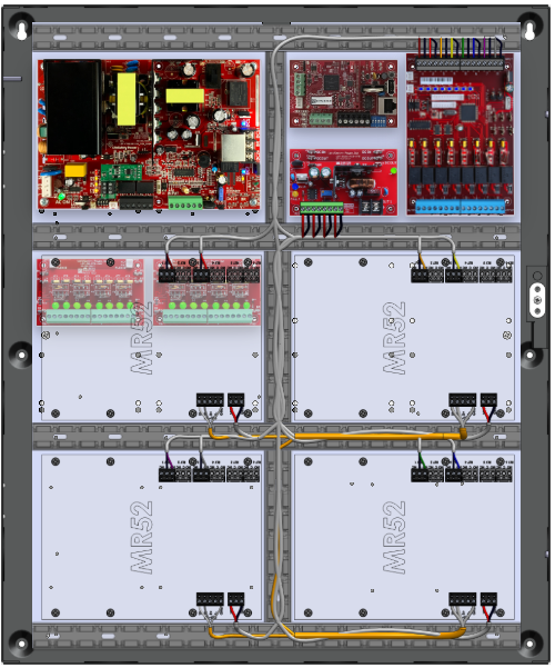 LifeSafetyPower FPO150-B1002D8PM8PNLCE4M/P8-C/E Mercury ProWire Power Systems 150W Dual Voltage, 230 VAC 8 Managed Lock Outputs 16 Auxiliary Outputs
