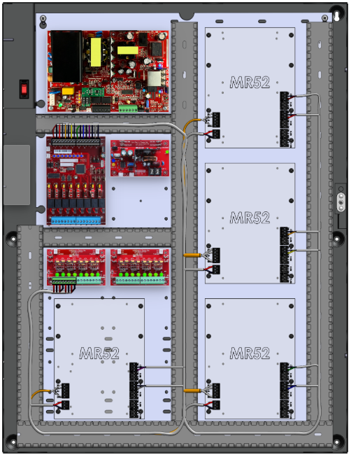 LifeSafetyPower FPO150-B1002D8PM8PNLCE6M/P8-C/E Mercury ProWire Power Systems 150W Dual Voltage, 230 VAC 8 Managed Lock Outputs 16 Auxiliary Outputs