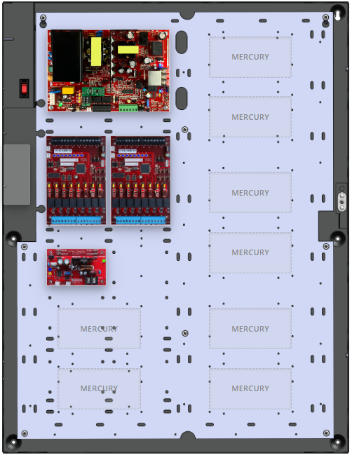 LifeSafetyPower FPO150-B1002M8PNLCE6M Mercury Unified Power Systems 150W Dual Voltage, 120 VAC 16 Managed Lock Outputs