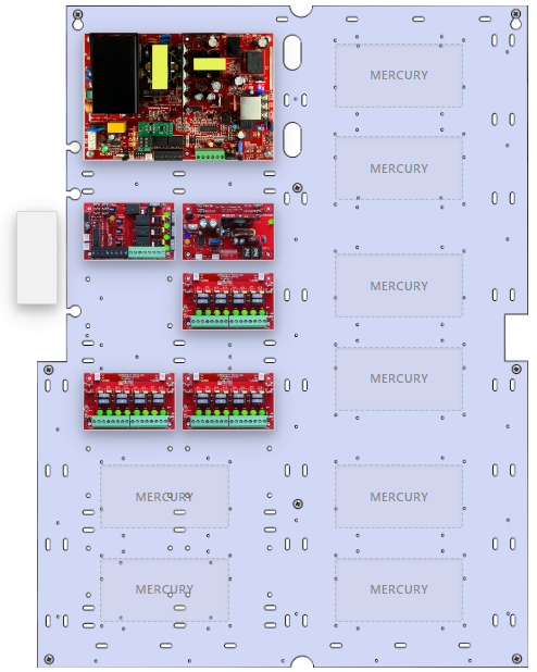 LifeSafetyPower FPO150-B100C43D8NLCE6M Mercury Unified Power Systems 150W Dual Voltage, 120 VAC 4 Relay Lock Outputs 24 Auxiliary Outputs