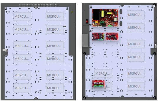 LifeSafetyPower FPO150-B100C4D8NLCE6M1 Mercury Unified Power Systems 150W Dual Voltage, 120 VAC 4 Relay Lock Outputs 8 Auxiliary Outputs