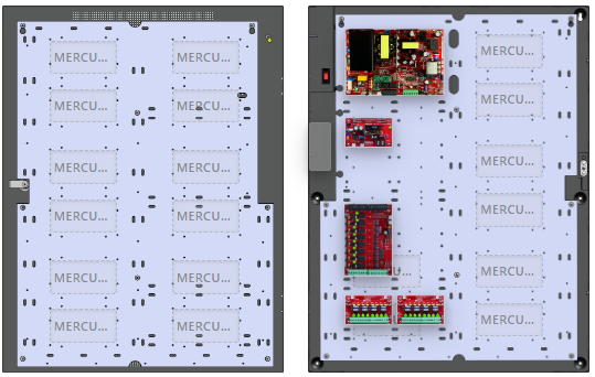 LifeSafetyPower FPO150-B100C82D8NLCE6M1 Mercury Unified Power Systems 150W Dual Voltage, 120 VAC 8 Relay Lock Outputs 16 Auxiliary Outputs