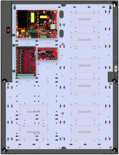 LifeSafetyPower FPO150-B100C8E6M Mercury Unified Power Systems 150W Dual Voltage, 120 VAC 8 Relay Lock Outputs