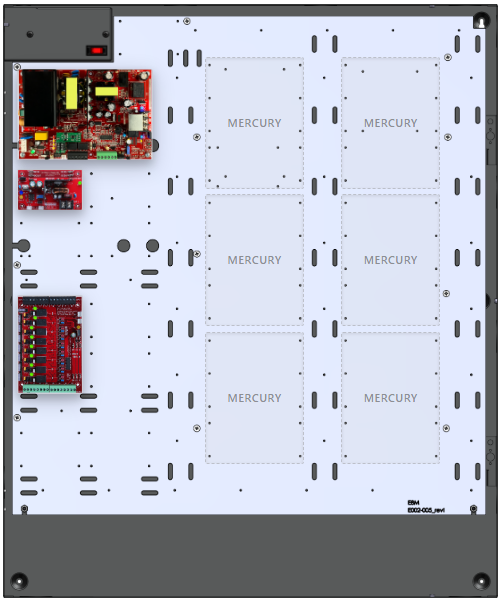 LifeSafetyPower FPO150-B100C8E8M Mercury Unified Power Systems 150W Dual Voltage, 120 VAC 8 Relay Lock Outputs