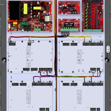 LifeSafetyPower FPO150-B100C8P2D8PE4M/T8-A Mercury ProWire Power Systems 150W Dual Voltage, 120 VAC 8 Relay Lock Outputs 16 Auxiliary Outputs