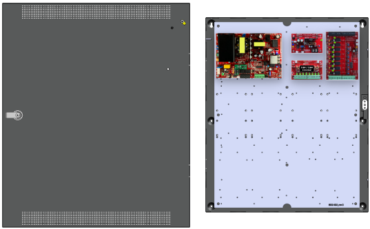 LifeSafetyPower FPO150-B100C8P2D8PE4M1/T8-D/E Mercury ProWire Power Systems 150W Dual Voltage, 230 VAC 8 Relay Lock Outputs 16 Auxiliary Outputs