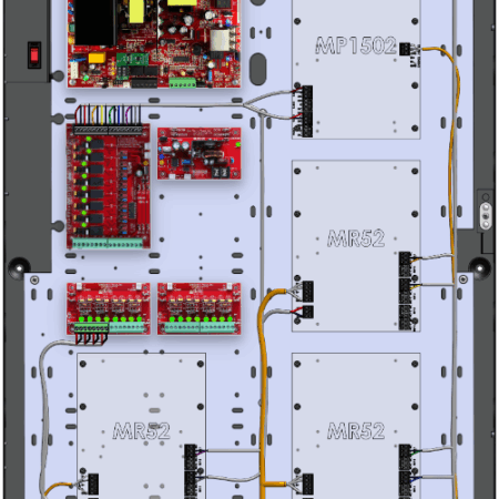 LifeSafetyPower FPO150-B100C8P2D8PE6M/T8-A Mercury ProWire Power Systems 150W Dual Voltage, 120 VAC 8 Relay Lock Outputs 16 Auxiliary Outputs