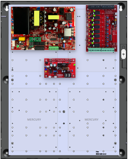 LifeSafetyPower FPO150-B100C8PE2M Mercury Unified Power Systems 150W Dual Voltage, 120 VAC 8 Relay Lock Outputs